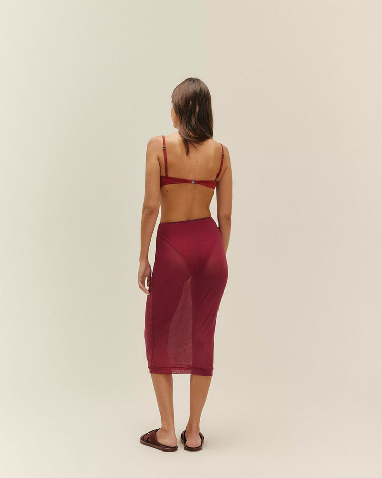 JULIANA SKIRT BORDEAUX