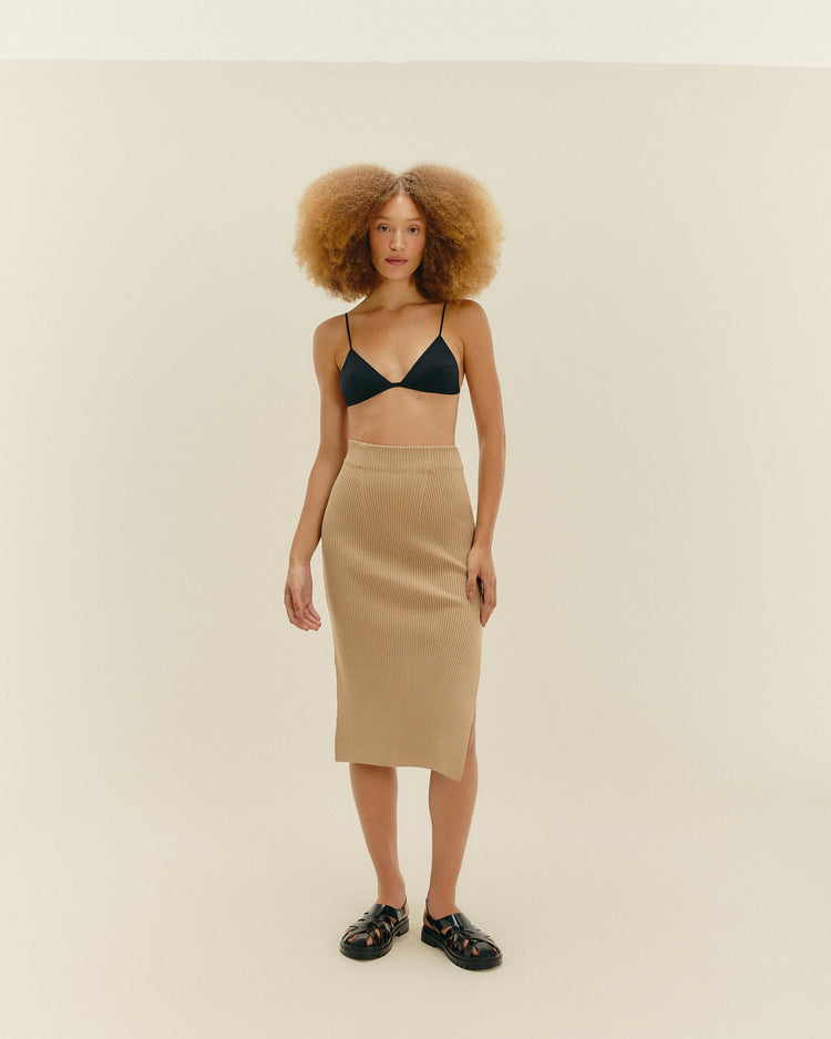 KNIT TINA SKIRT CUBAN SAND