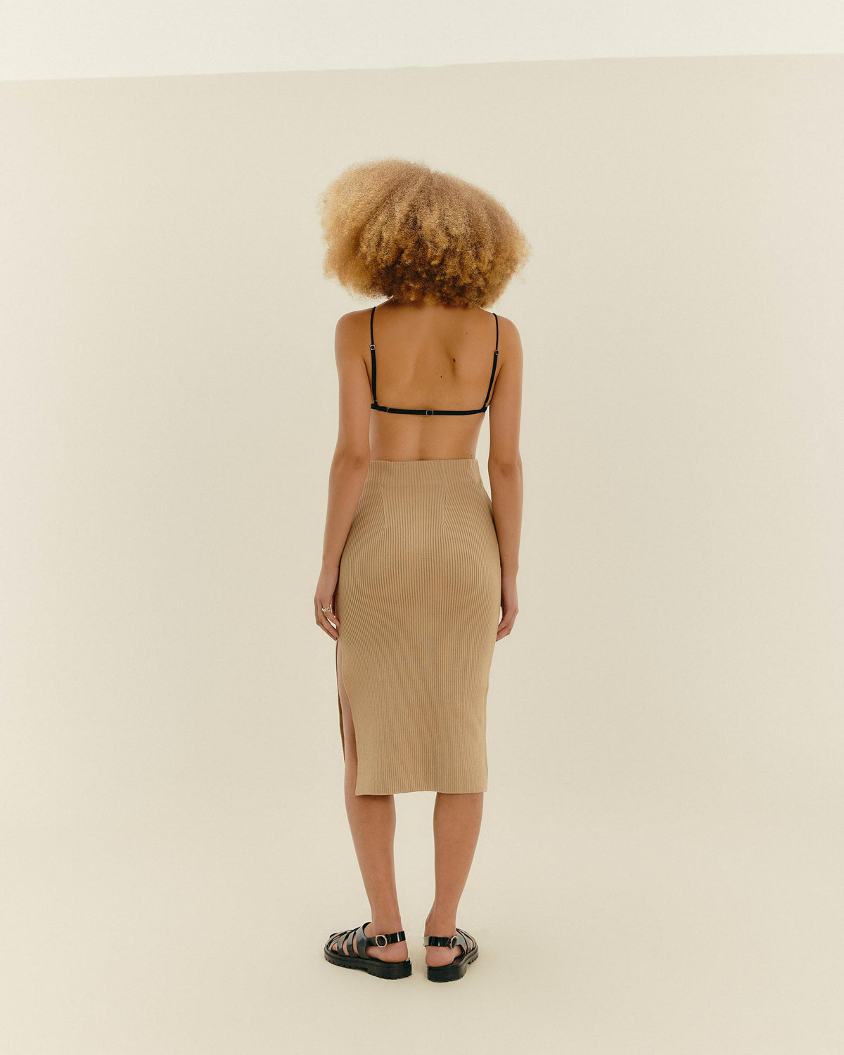 KNIT TINA SKIRT CUBAN SAND