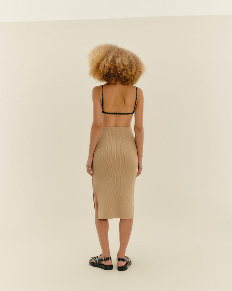 KNIT TINA SKIRT CUBAN SAND