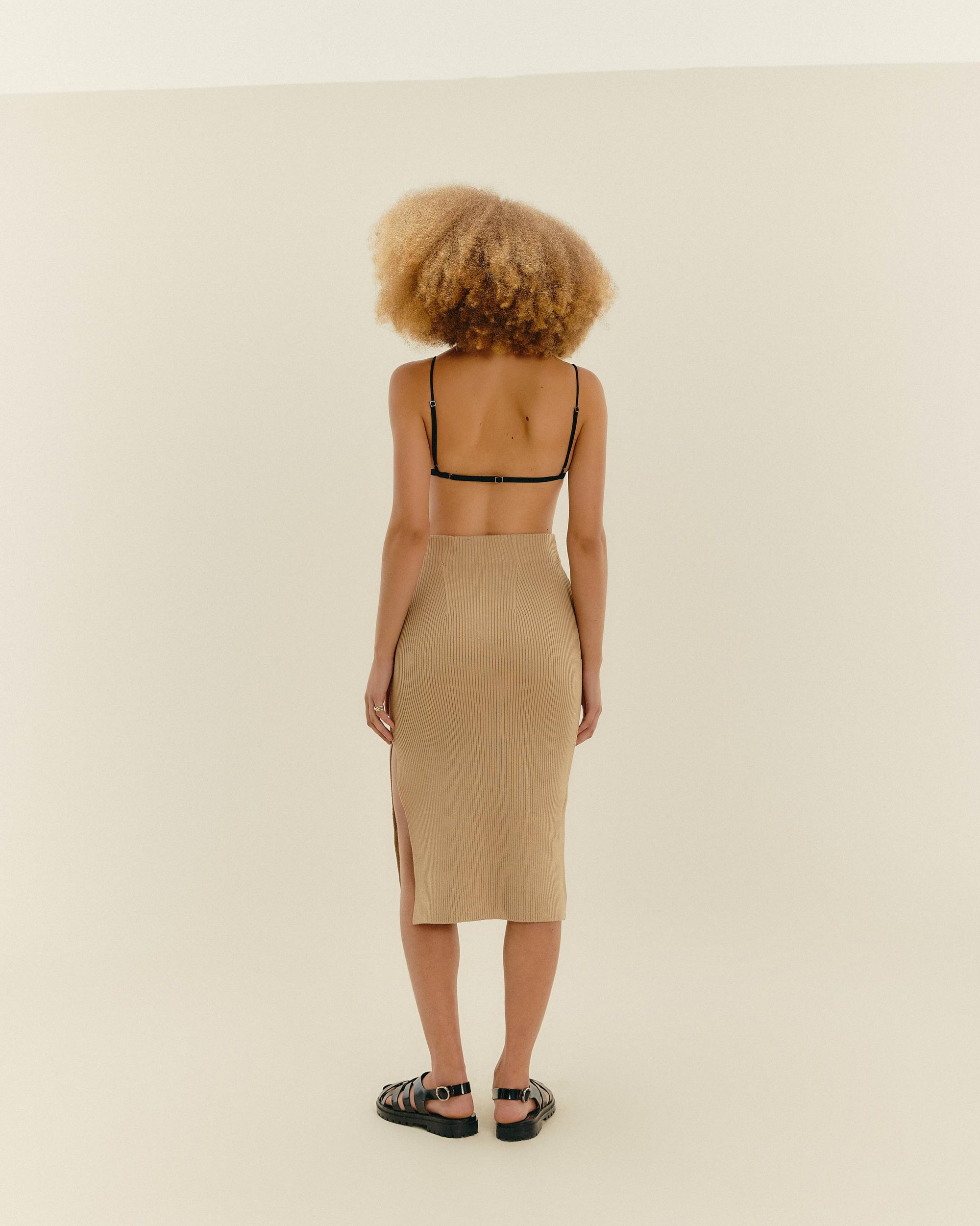 KNIT TINA SKIRT CUBAN SAND