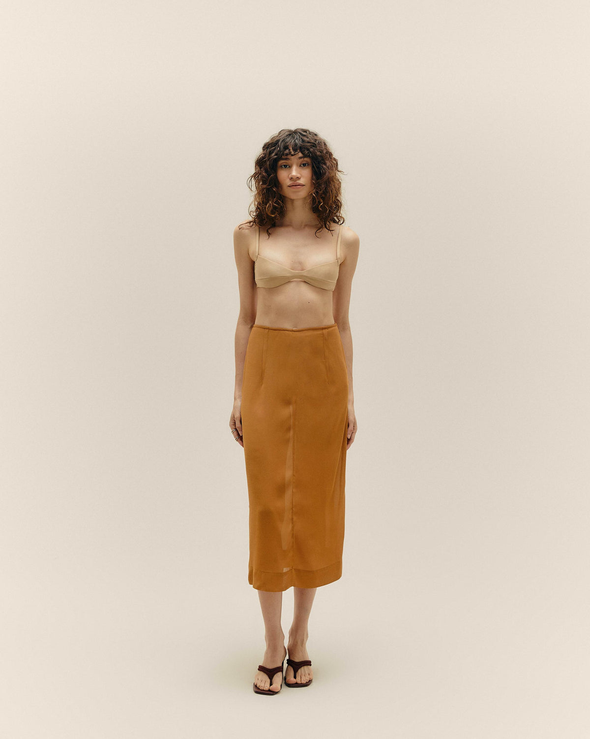 SKIRT NATALIA CARAMEL