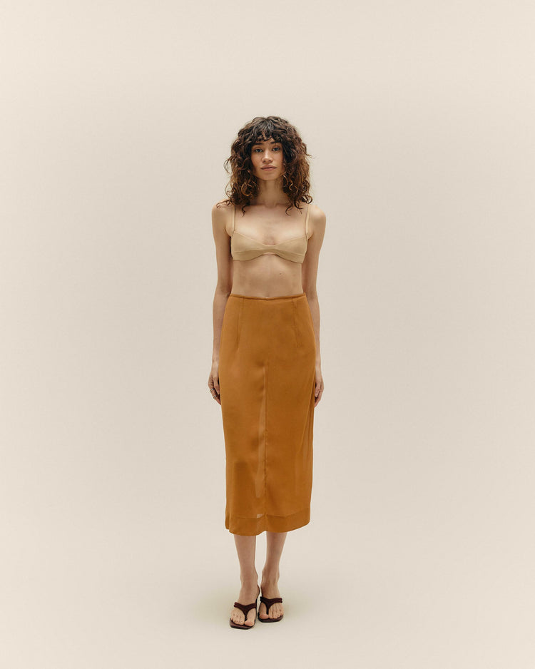 SKIRT NATALIA CARAMEL