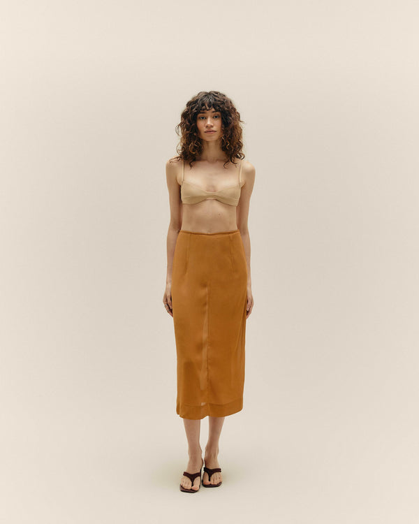 SKIRT NATALIA CARAMEL
