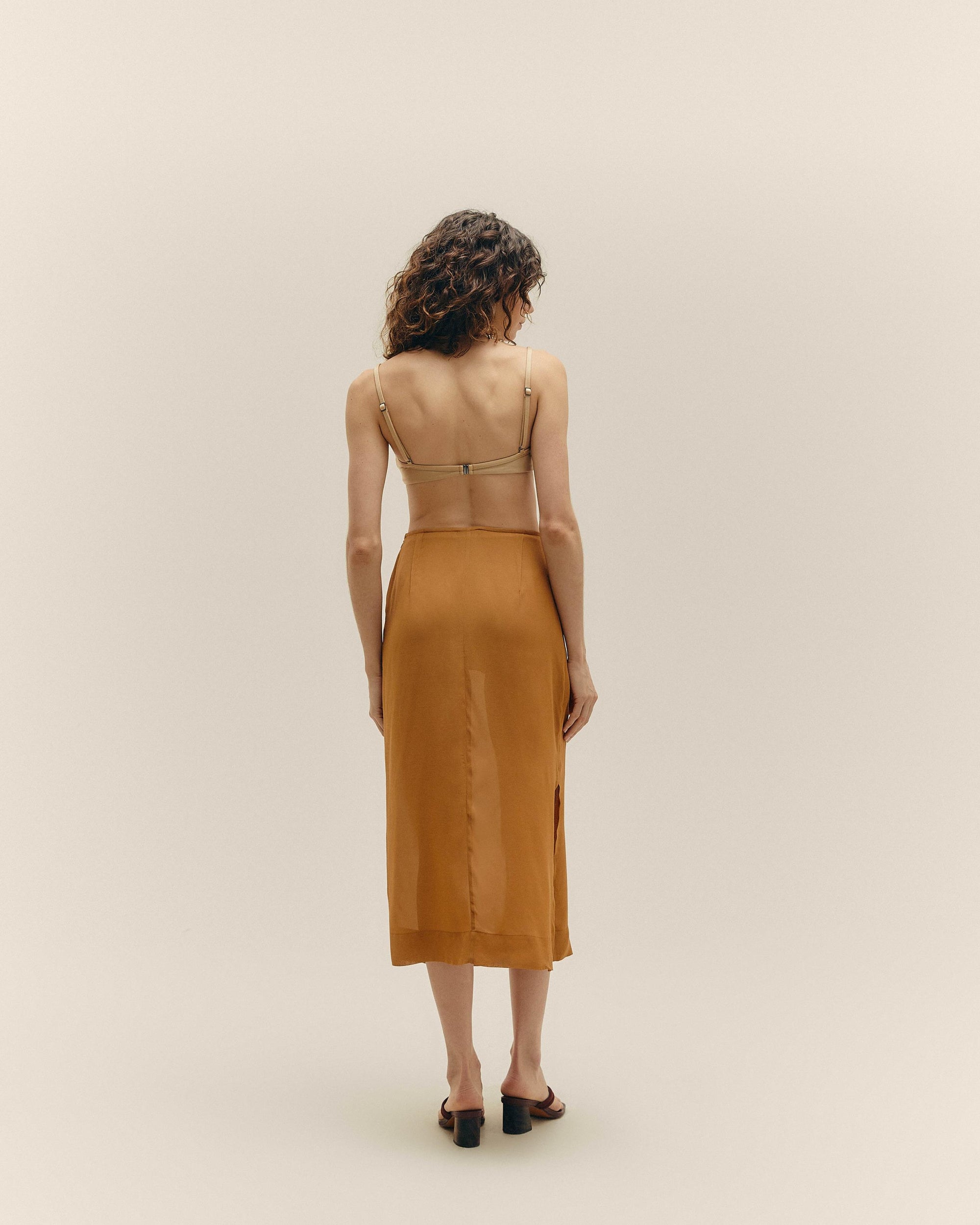 SKIRT NATALIA CARAMEL
