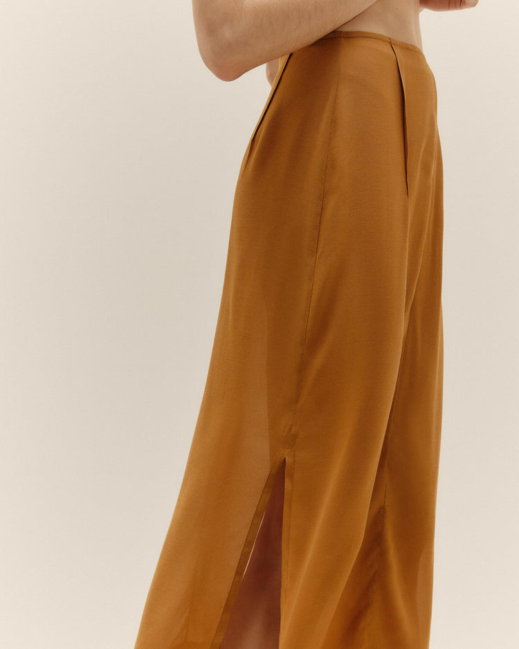 SKIRT NATALIA CARAMEL