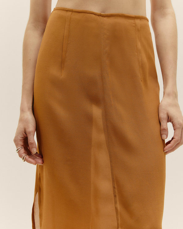 SKIRT NATALIA CARAMEL