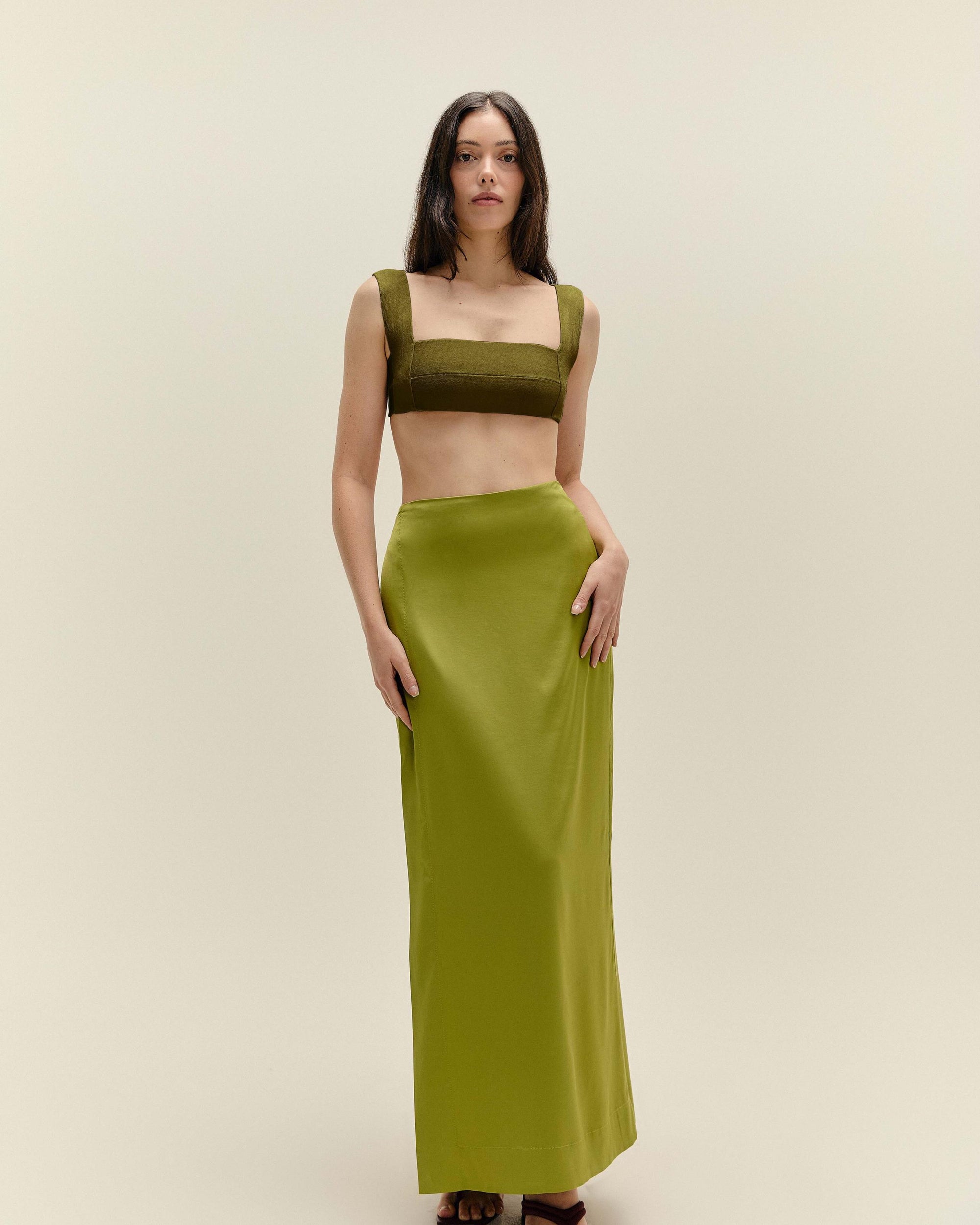 LUD SKIRT SEED GREEN
