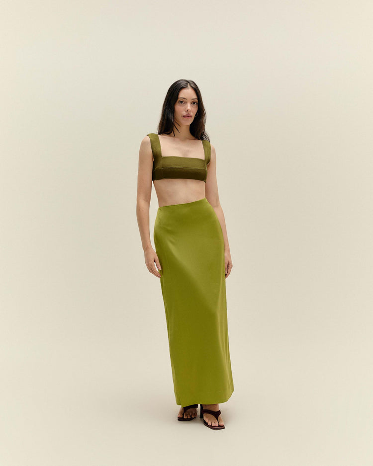 LUD SKIRT SEED GREEN