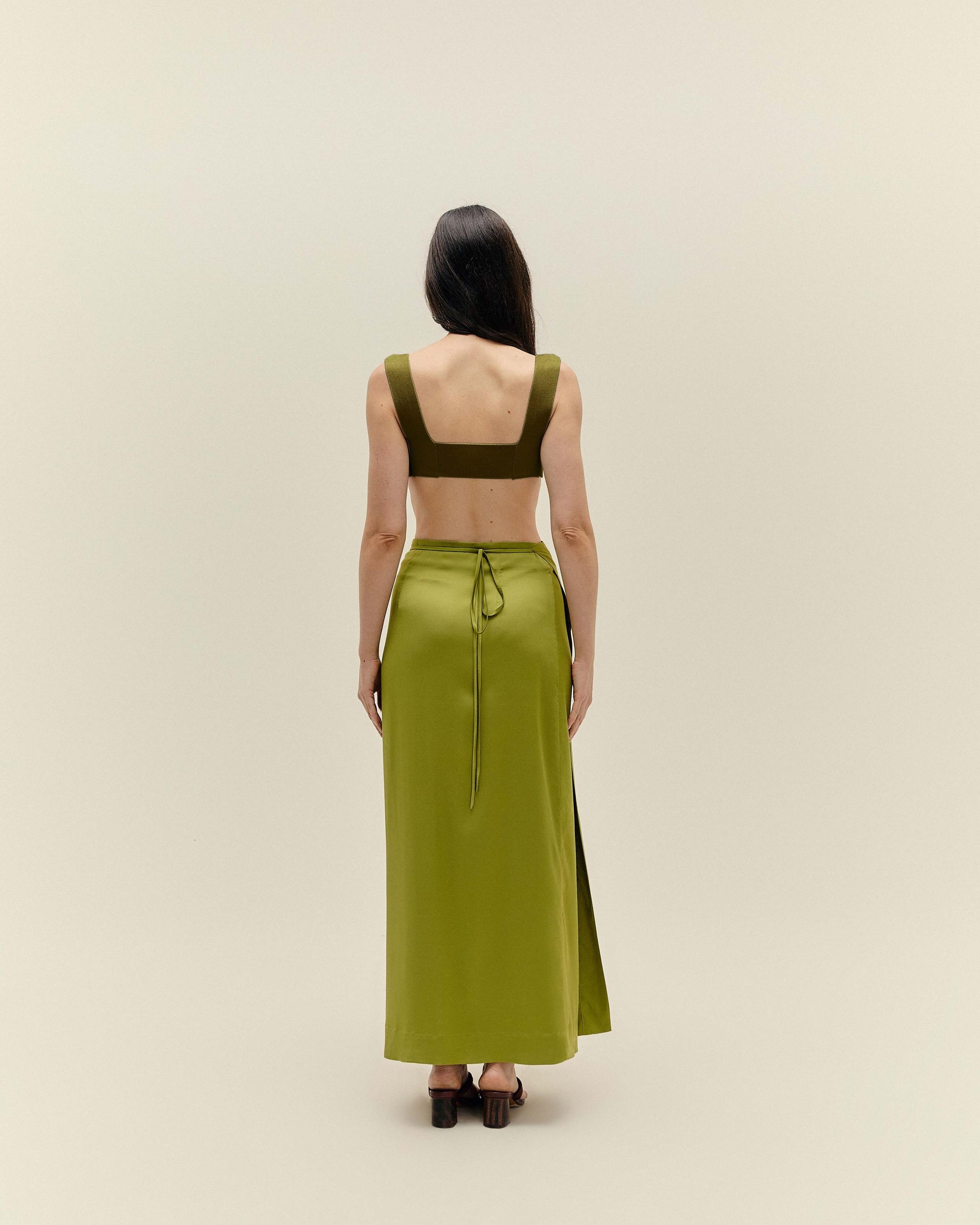 LUD SKIRT SEED GREEN
