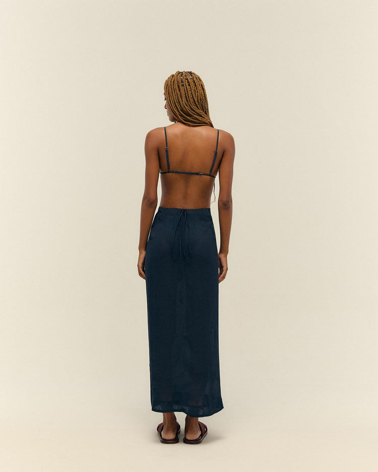 LUD SKIRT DEEP BLUE