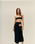 KNIT PERLIN SKIRT BLACK