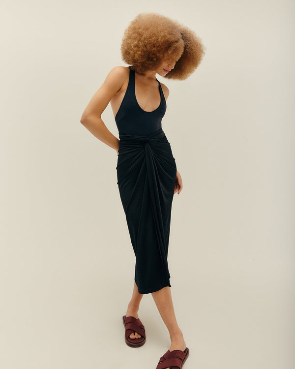 PANNEAUX SKIRT BLACK
