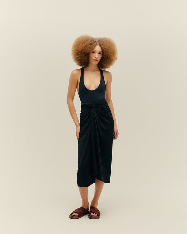 PANNEAUX SKIRT BLACK