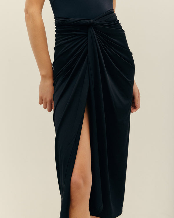 PANNEAUX SKIRT BLACK