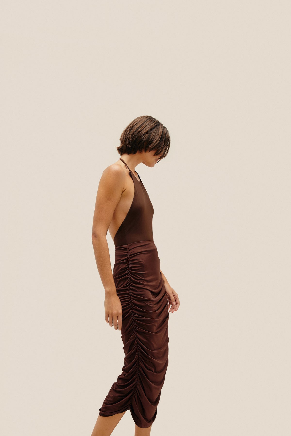 CHEMISE CLEO BRAUNA MARRON
