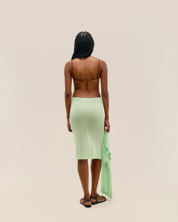 SOFIA KNIT SKIRT CANOAS GREEN