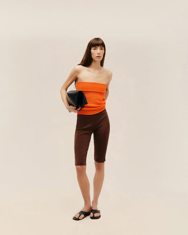 MINI JULIA KNIT SKIRT MANDARINA ORANGE