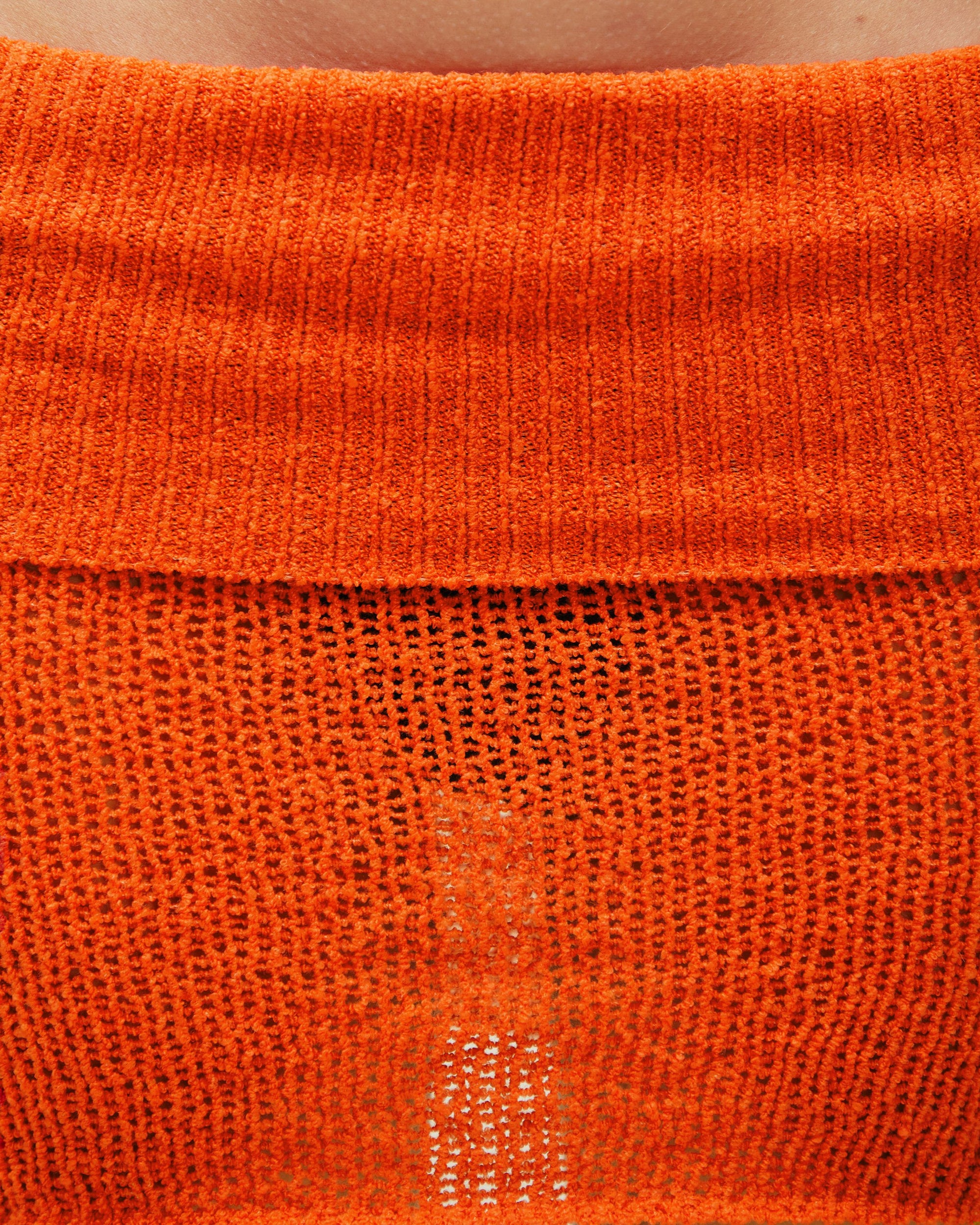 MINI JULIA KNIT SKIRT MANDARINA ORANGE