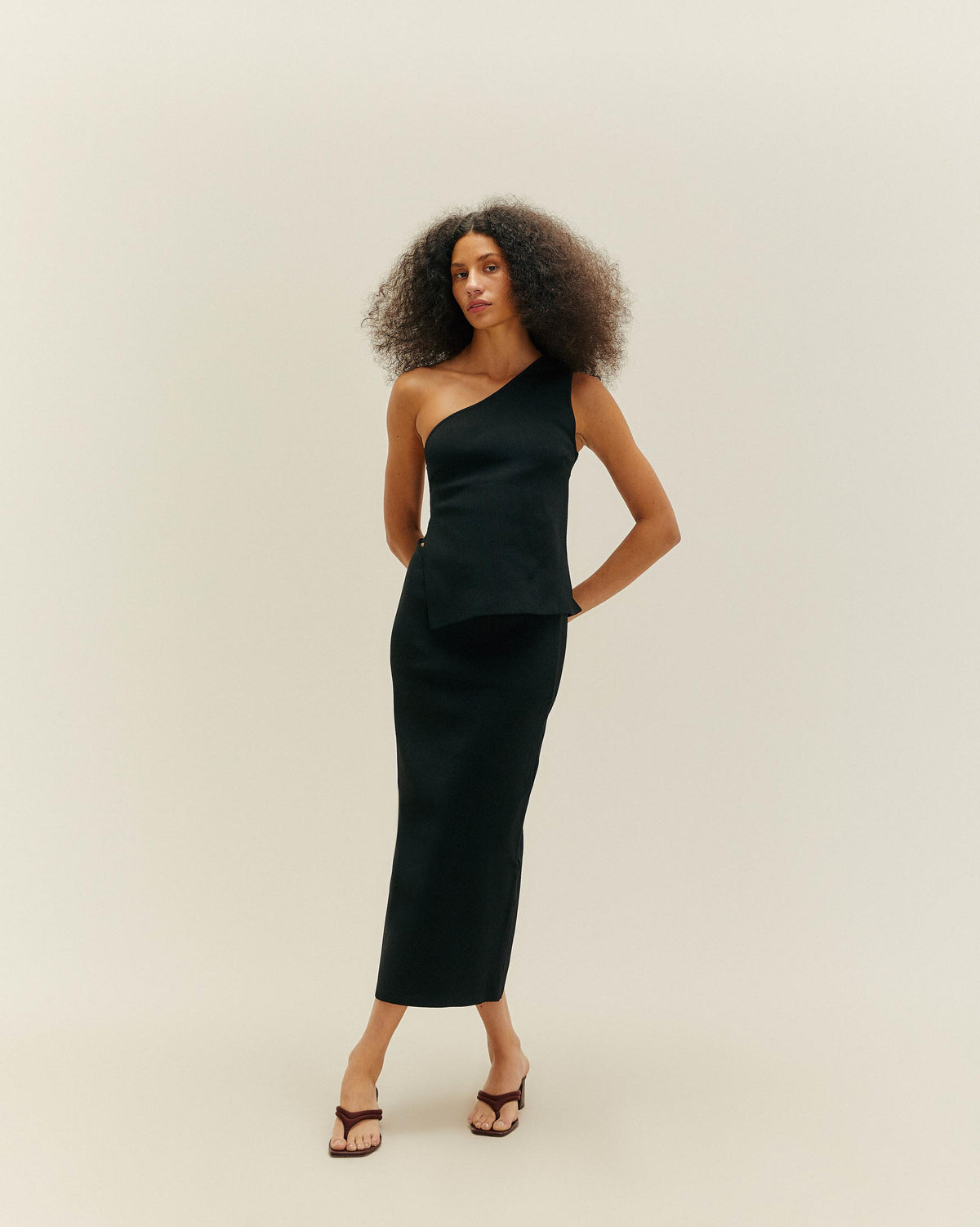 KNIT BIANCA SHIRT BLACK