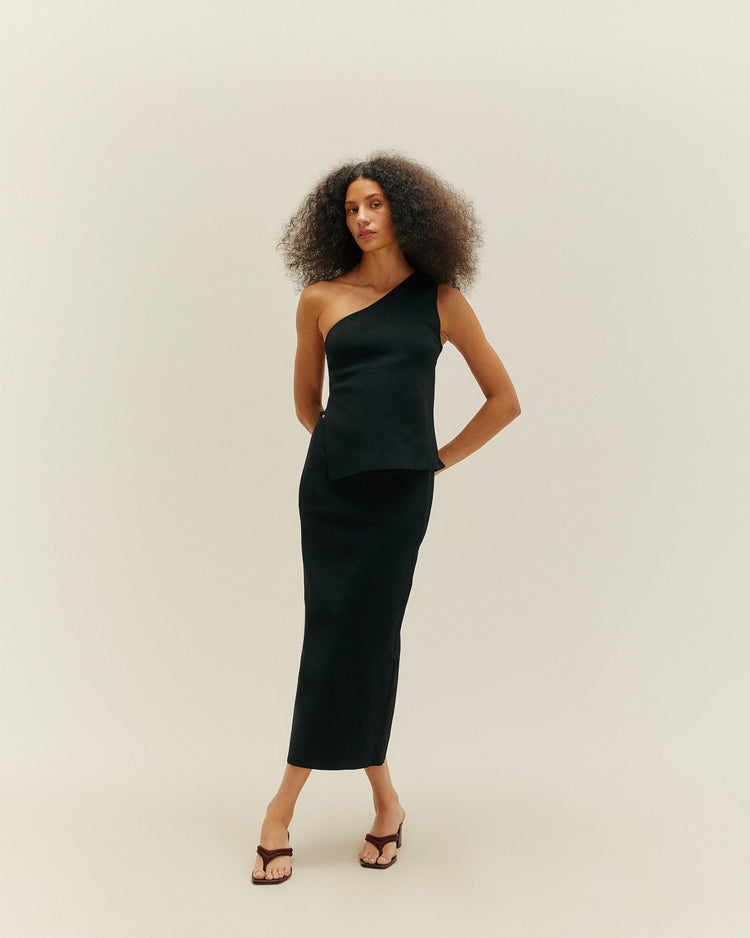 KNIT BIANCA SHIRT BLACK