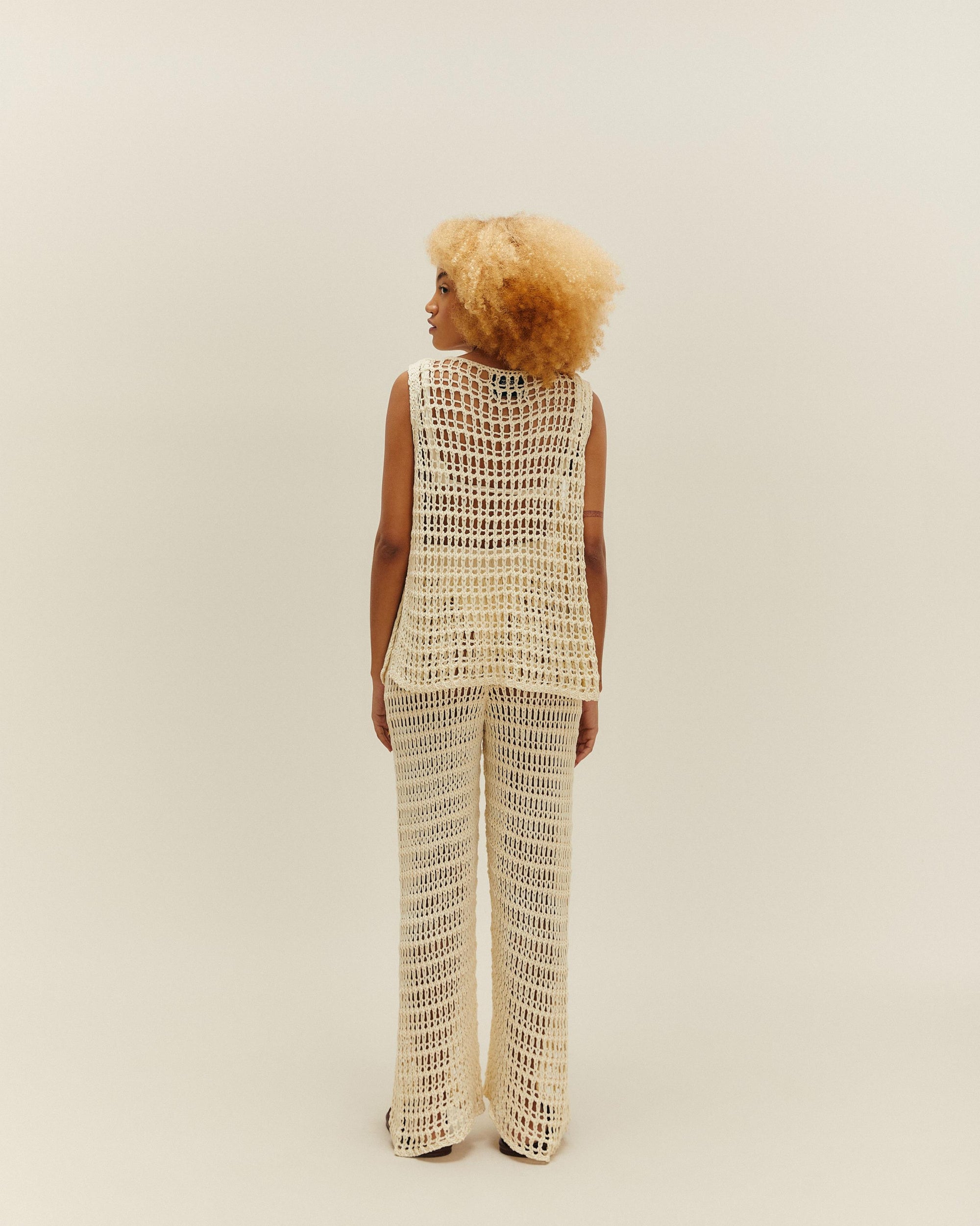 CAROL KNIT SHIRT OFF-WHITE