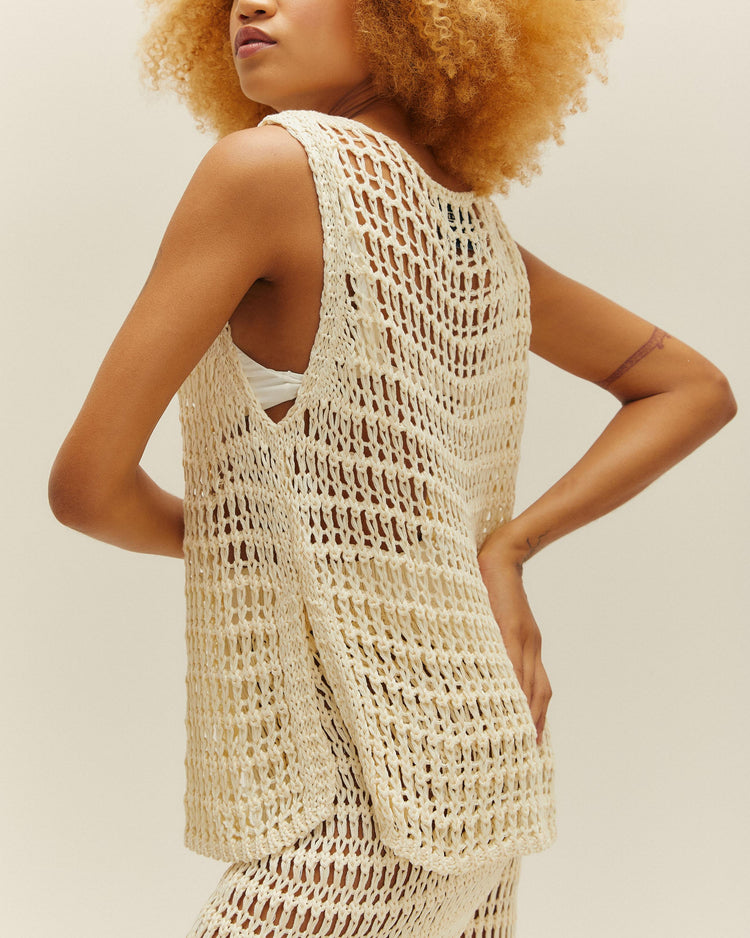 CAROL KNIT SHIRT OFF-WHITE