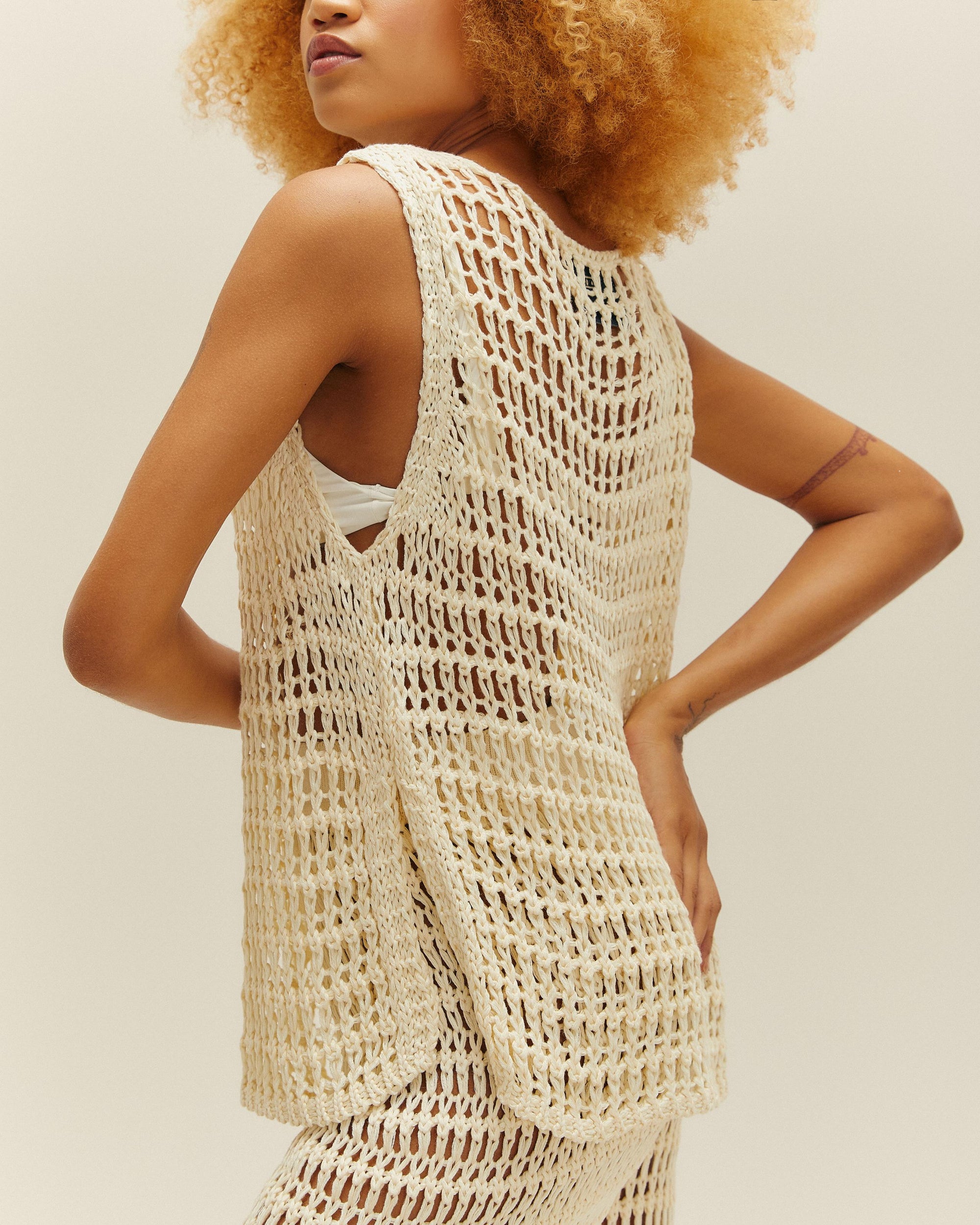 CAROL KNIT SHIRT OFF-WHITE