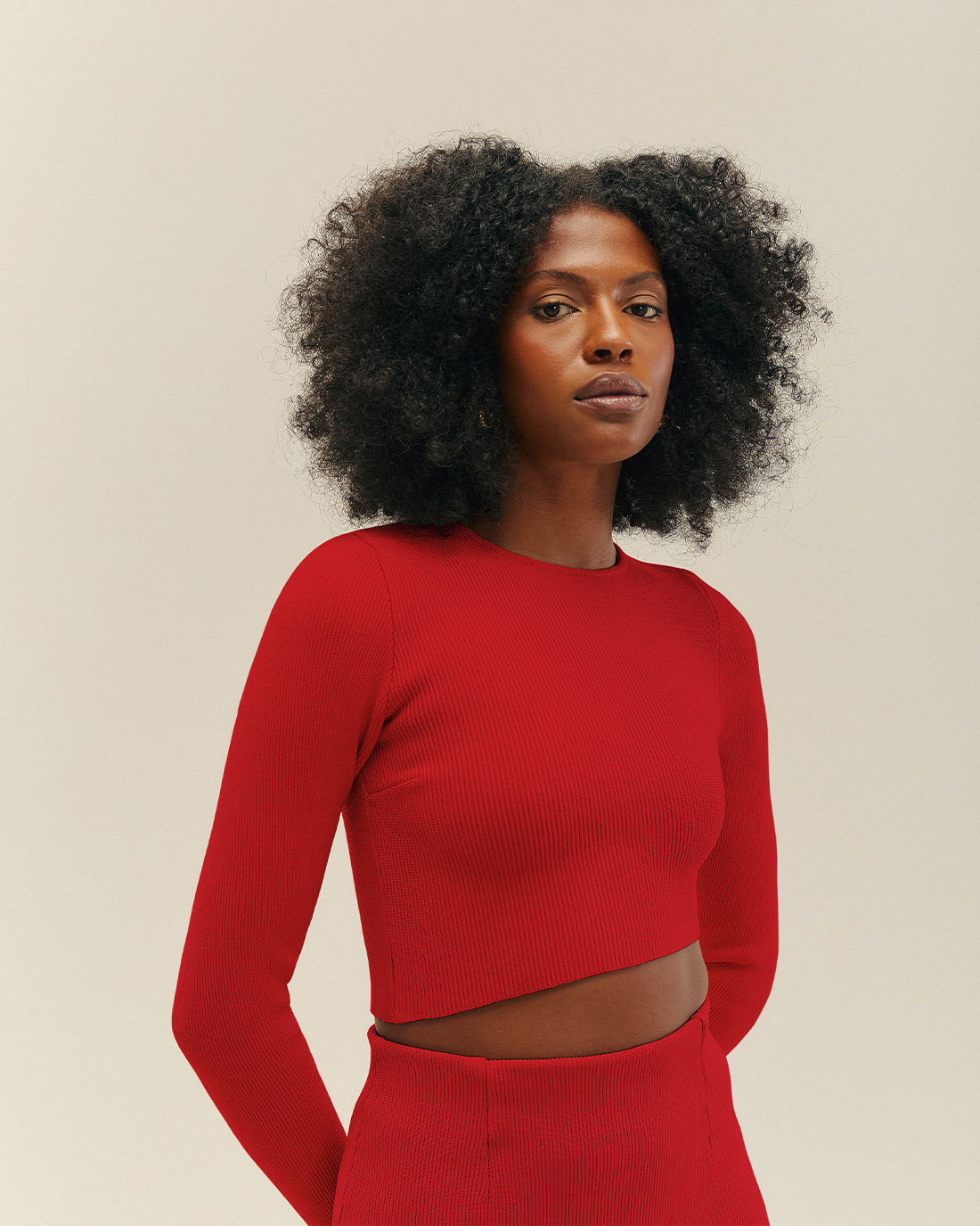 KNIT VERENA TOP RED