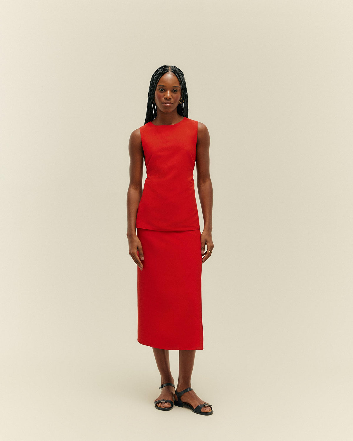 ALESSANDRA SHIRT RED SHIFT