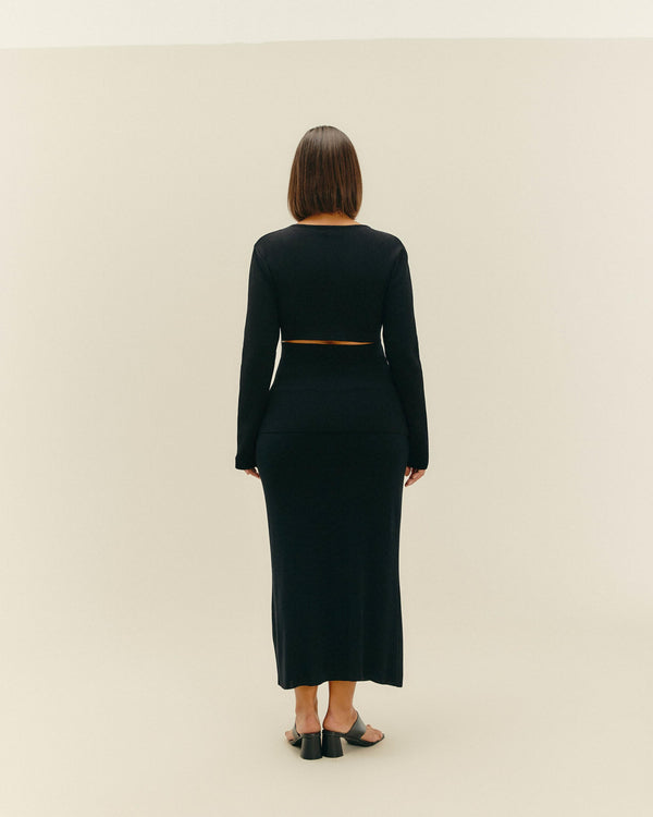 KNIT MARTA SHIRT BLACK
