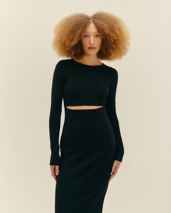 KNIT MARTA SHIRT BLACK