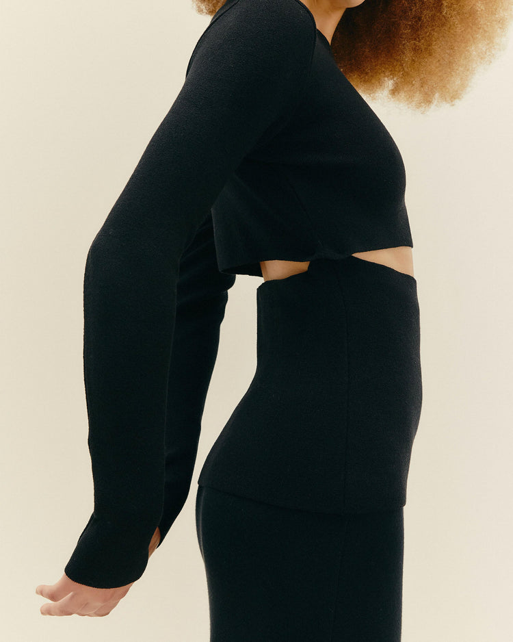 Marta Knit Shirt - Black