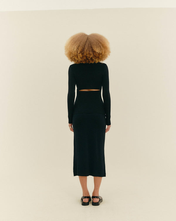 KNIT MARTA SHIRT BLACK