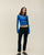 ISADORA COBALT BLUE KNIT BLOUSE