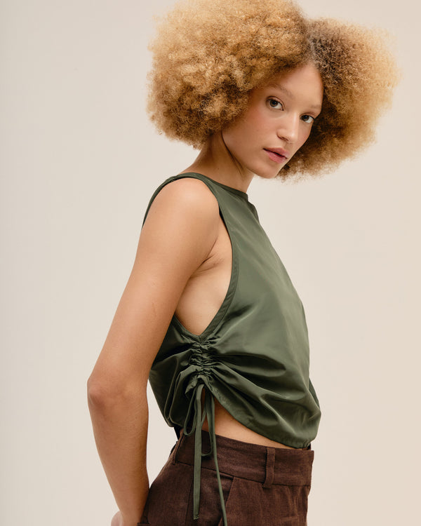 BIU BLOUSE OLIVE GREEN