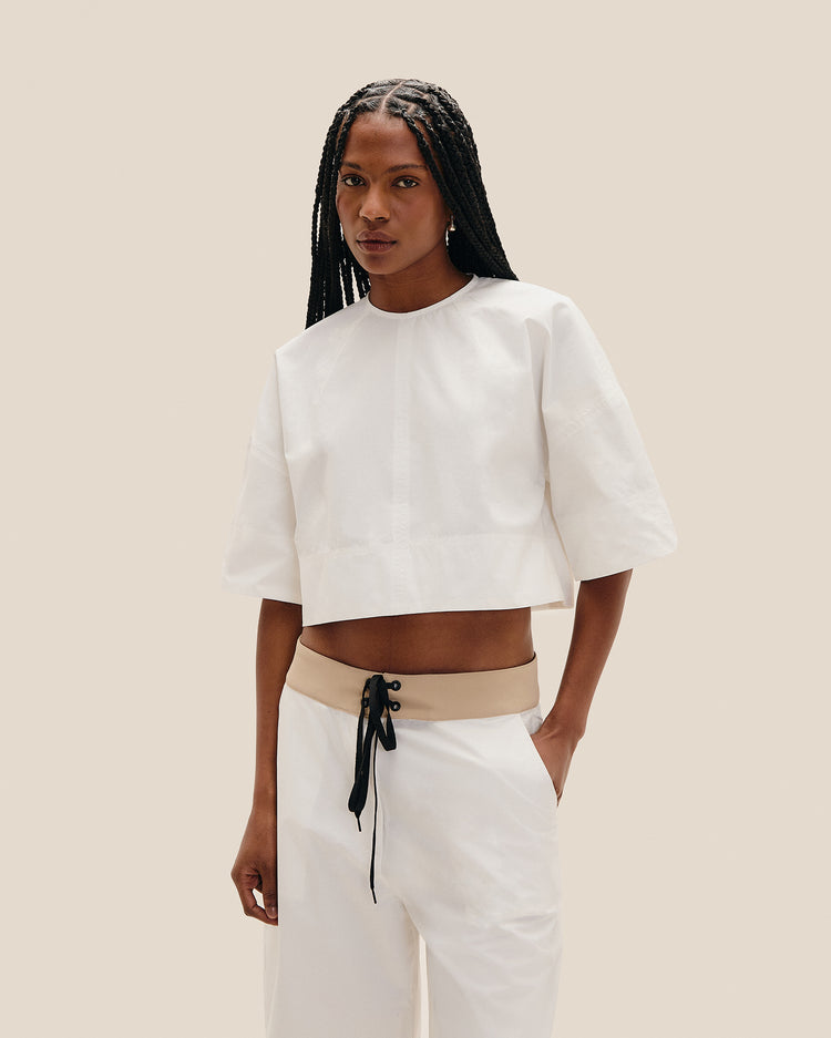 BLUSA HANNA ALGODAO OFF-WHITE