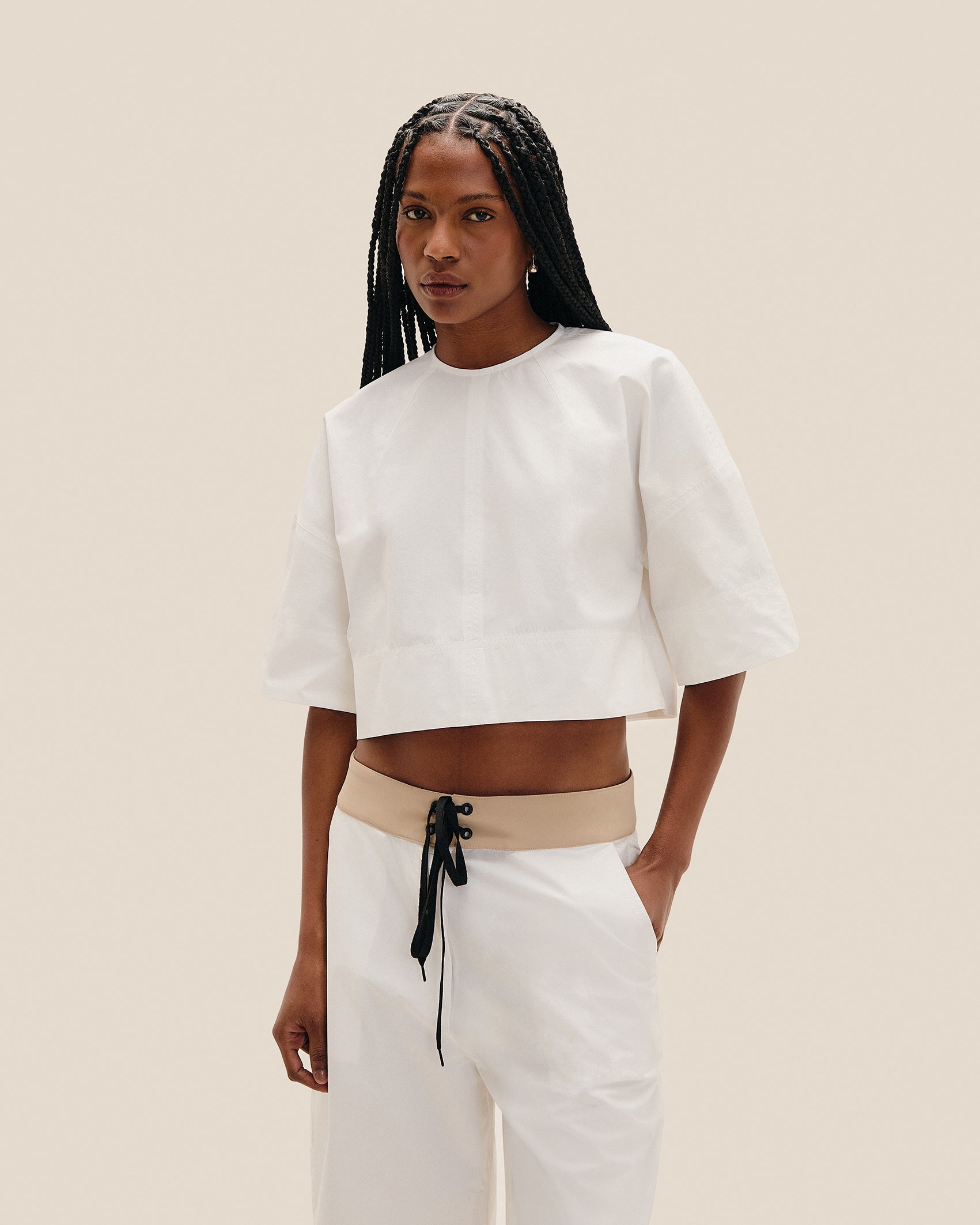 BLUSA HANNA ALGODAO OFF-WHITE