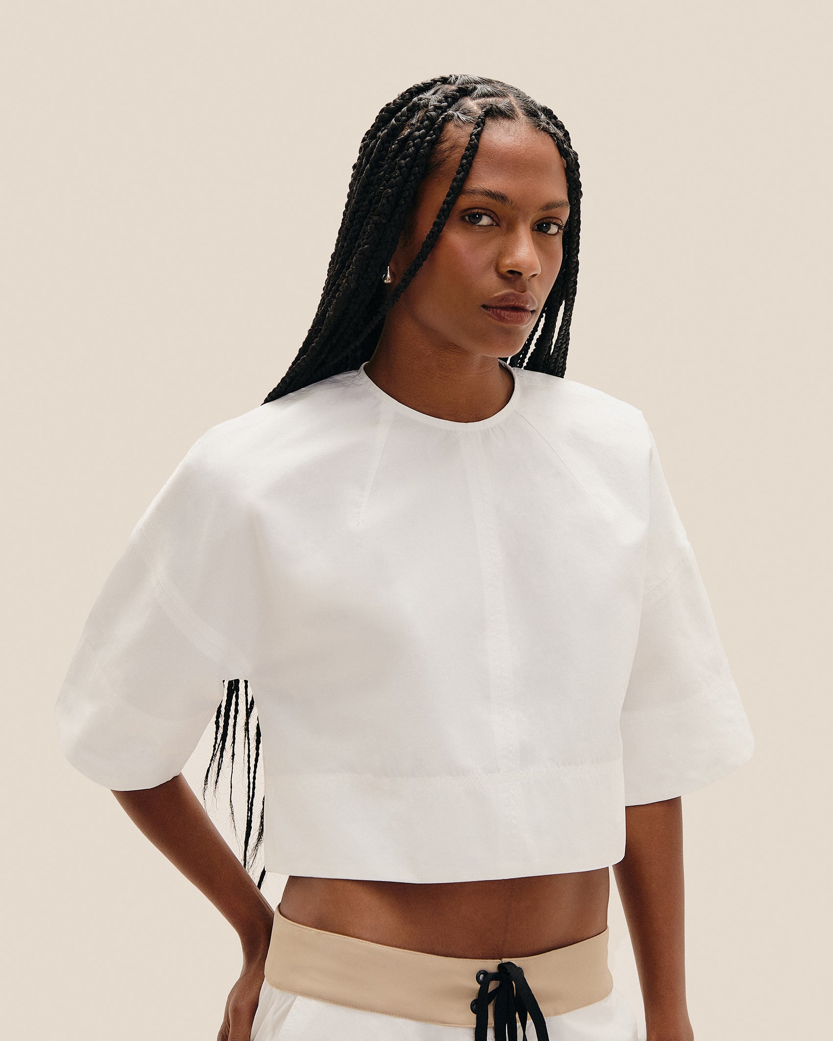 BLUSA HANNA ALGODAO OFF-WHITE