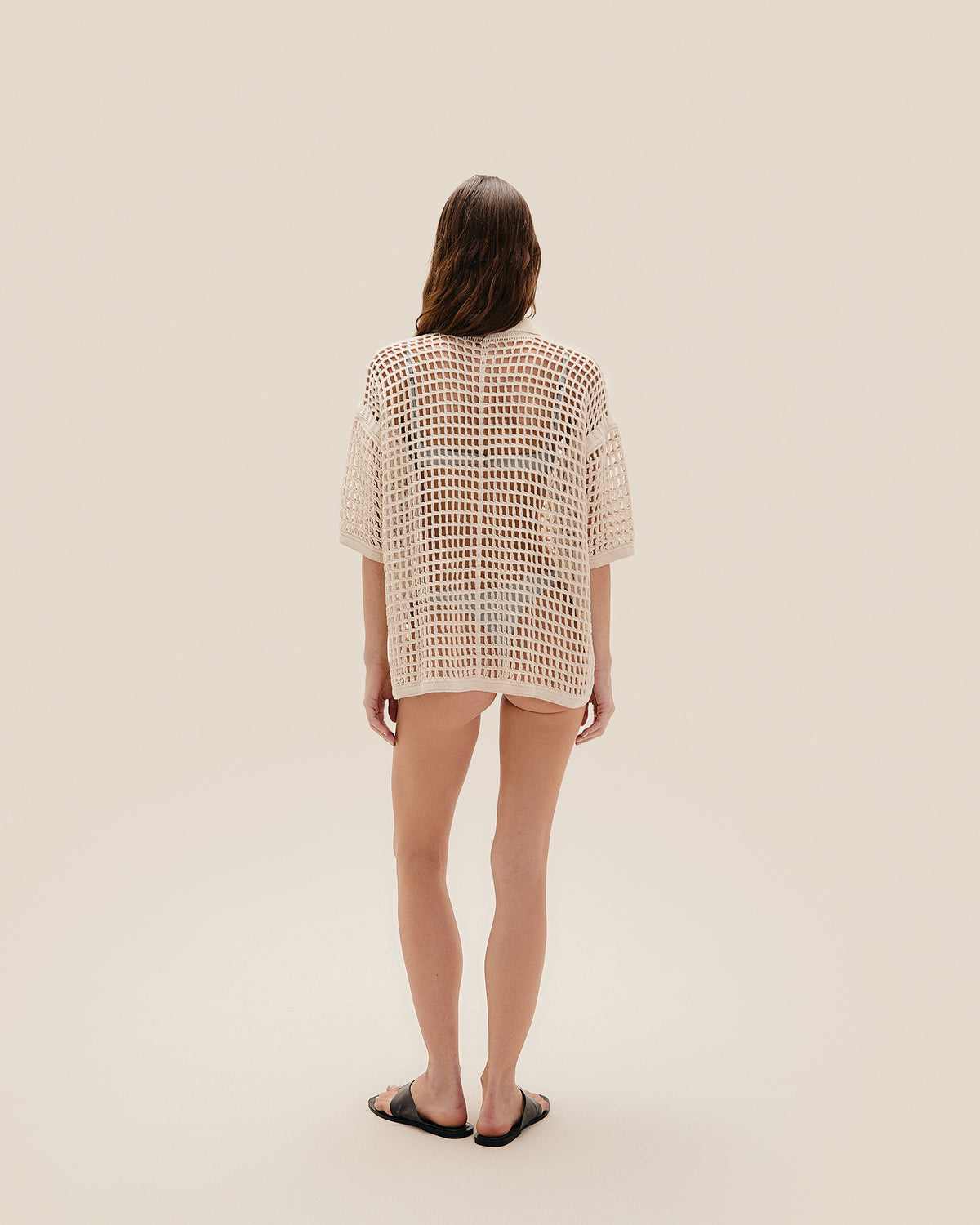.SHEILA KNIT SHIRT IVORY