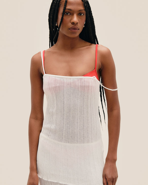 IVANA KNIT TOP IN OFF-WHITE