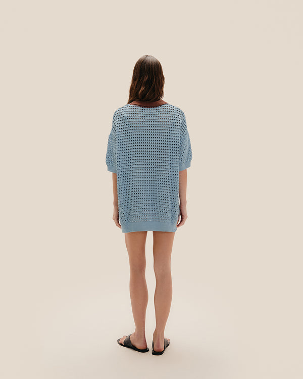 MAGLIA A RIGHE JOANA BARDI BLU