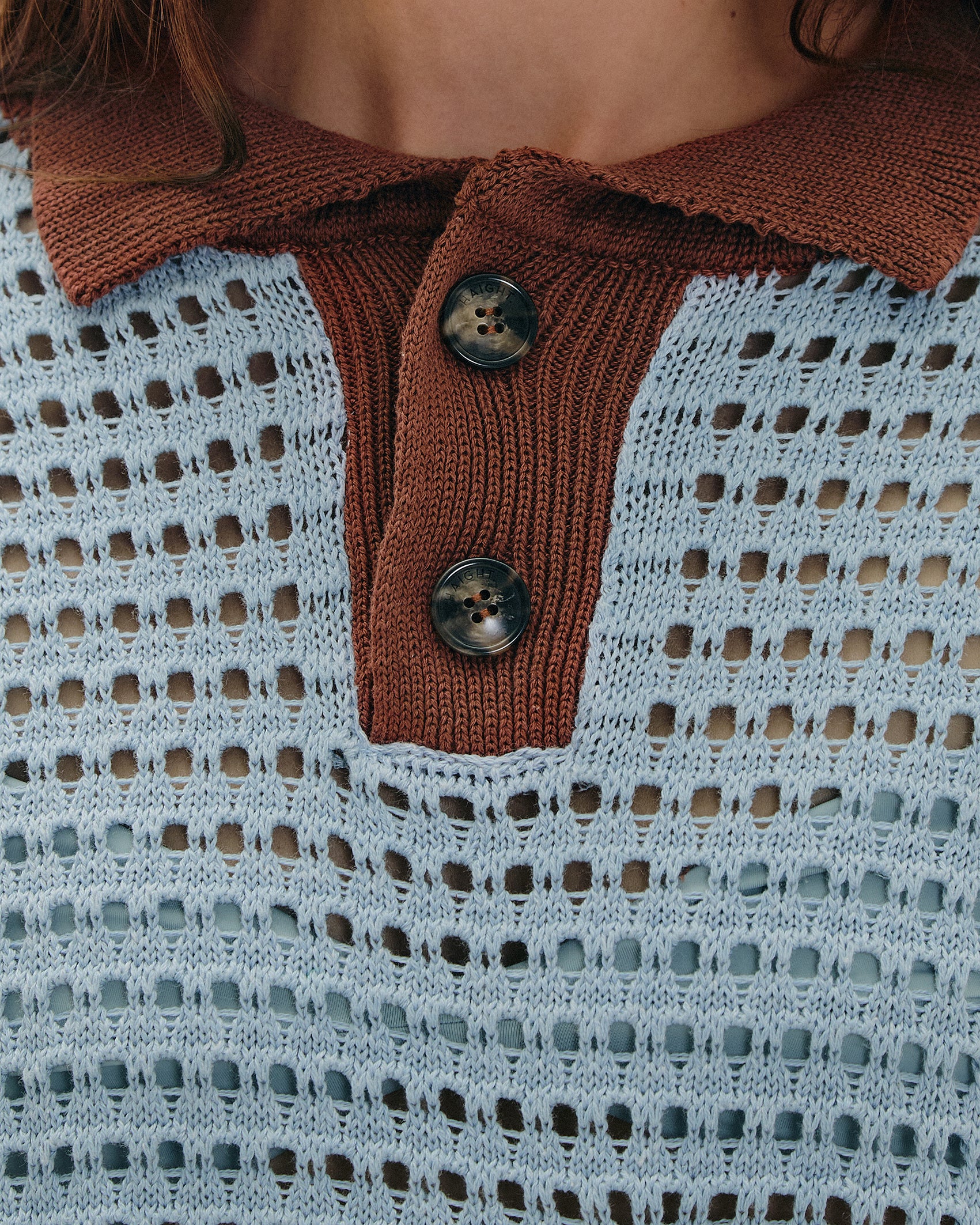 STRIPES JOANA KNIT SHIRT BARDI BLUE
