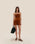 CHEMISIER EN MAILLE CLARICE MARRON MOYEN