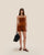 CHEMISIER EN MAILLE CLARICE MARRON MOYEN