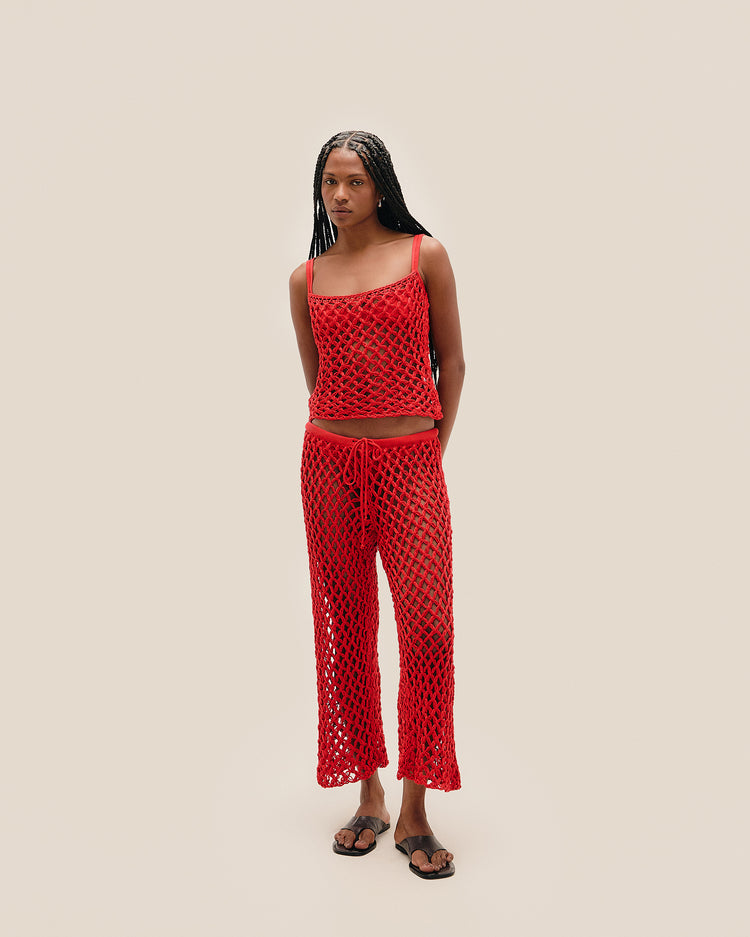 CLARA KNIT TOP RED SHIFT