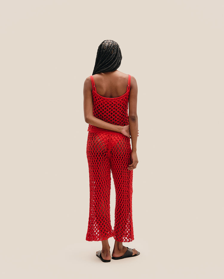 CLARA KNIT TOP RED SHIFT