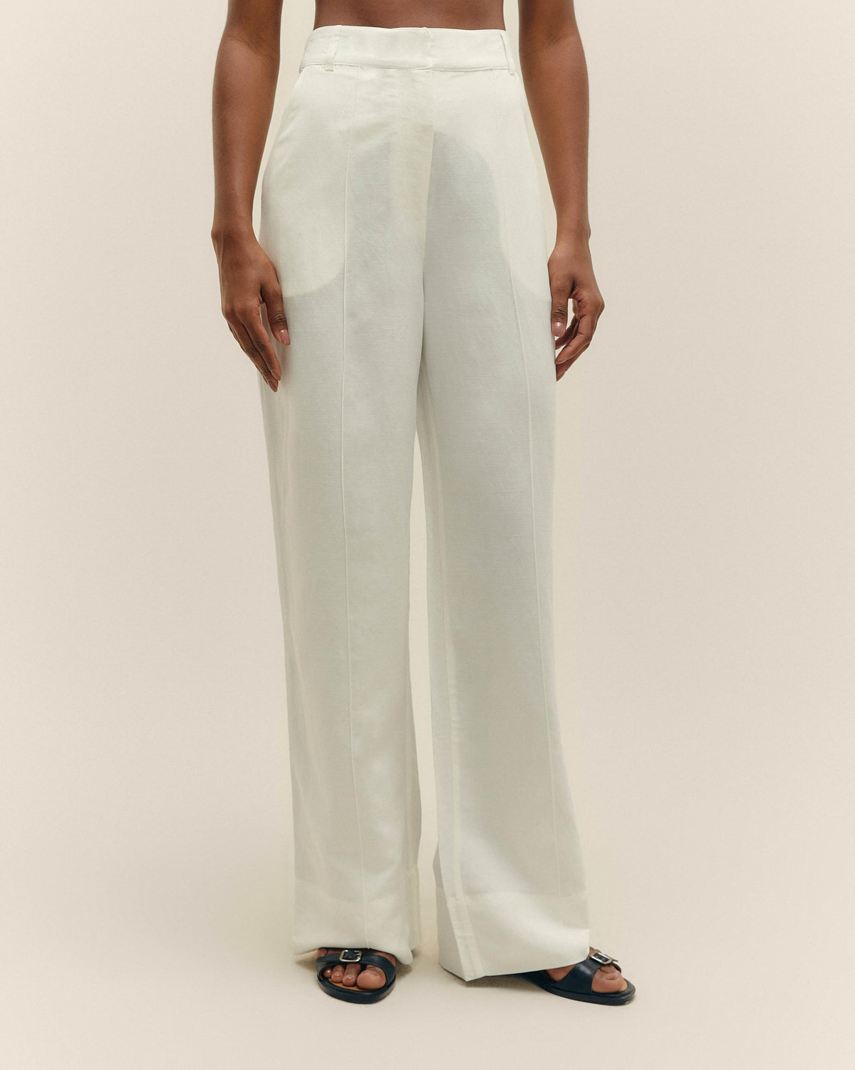 .VERENA PANTALONI BIANCO SPORCO