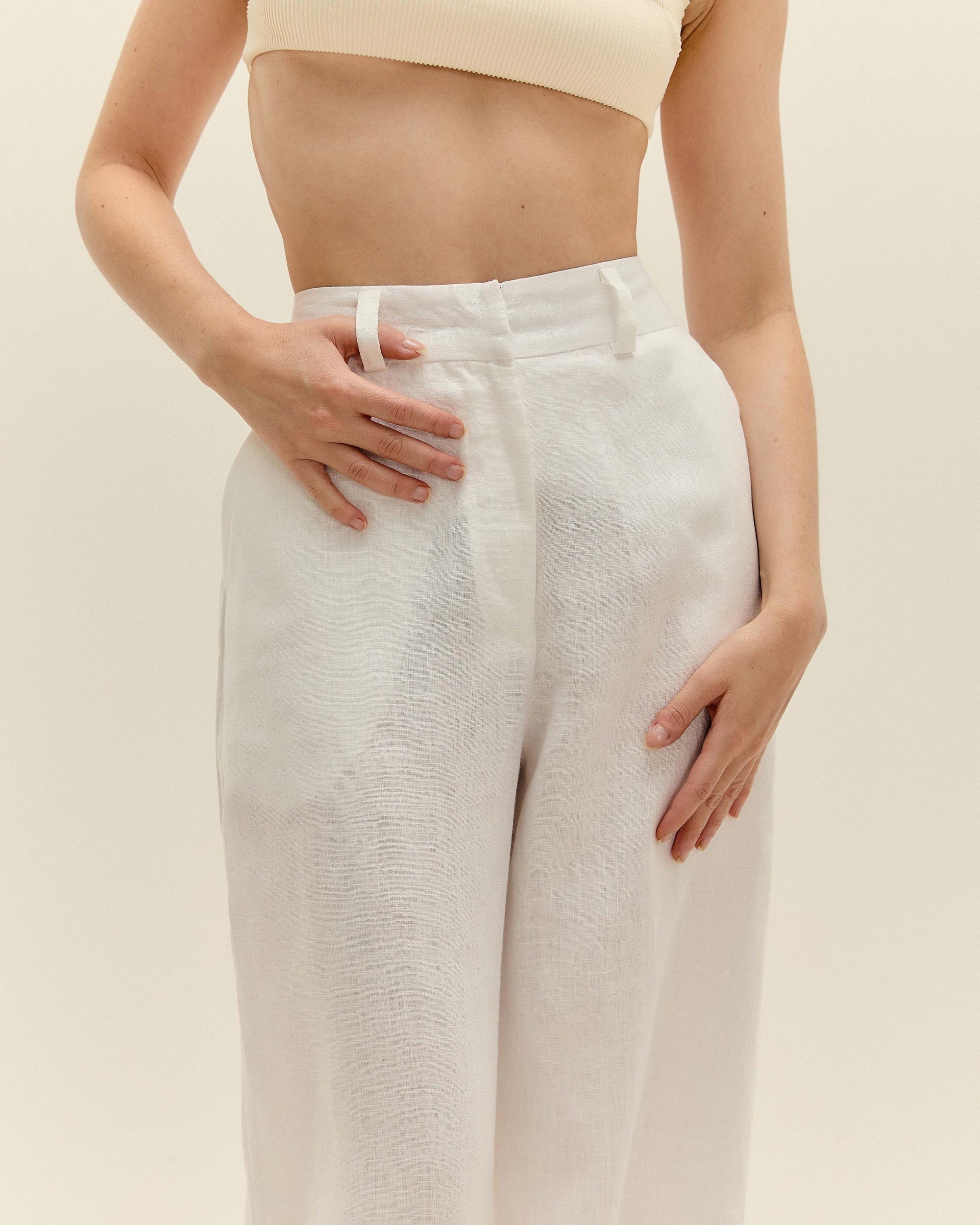 PANTALON GIOVANNA BLANC CASÉ