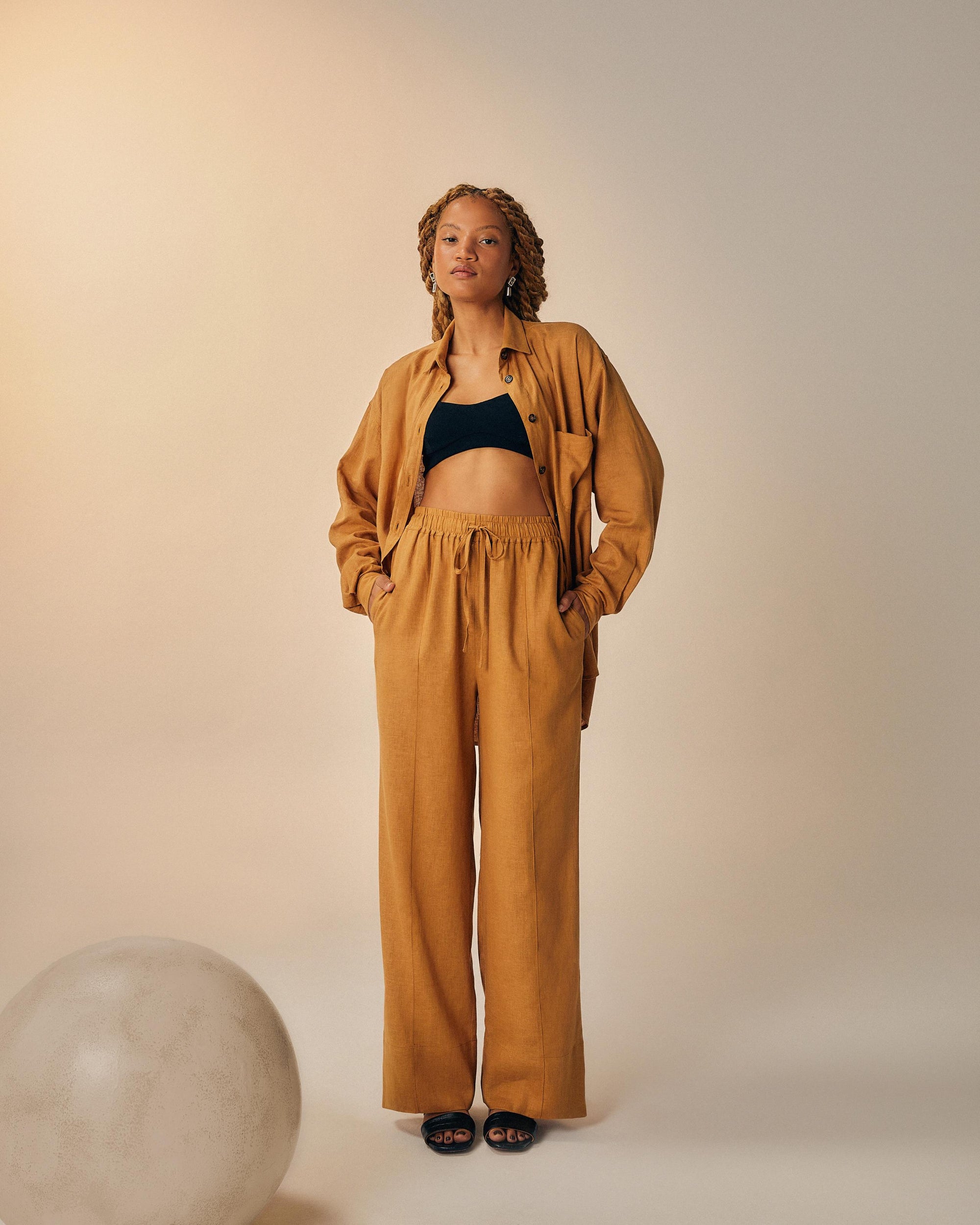 PANTALONI NAY BEIGE